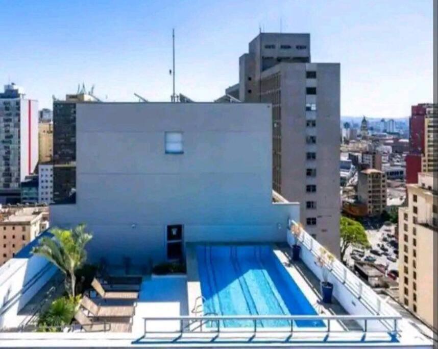 Studio Flex Com Garagem E Piscina No Centro De Sp 상파울루 외부 사진